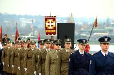 Members of the Serbian Armed Forces swam for the Holy Epiphany Cross