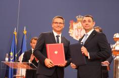 Agreements in the Field of Defence Signed with Representatives of France