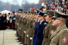 Members of the Serbian Armed Forces swam for the Holy Epiphany Cross