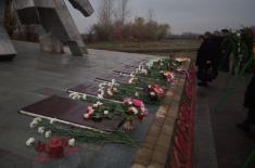 Delegation of Ministry of Defense and Serbian Armed Forces pays tribute to fallen Serbian pilots in Armenia