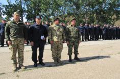 Tactical exercise of river units of Serbia and Hungary