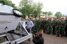 Driving competition on the occasion of the Day of safety of military traffic participants