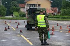 Driving competition on the occasion of the Day of safety of military traffic participants