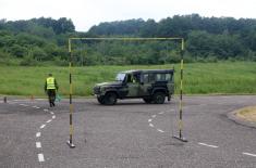 Driving competition on the occasion of the Day of safety of military traffic participants