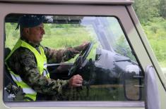 Driving competition on the occasion of the Day of safety of military traffic participants