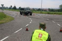 Driving competition on the occasion of the Day of safety of military traffic participants