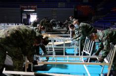 The Serbian Armed Forces are converting the “Aleksandar Nikolić” Sports Hall into a temporary hospital 