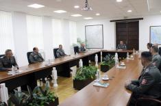 Sergeants Major Course students visiting General Staff
