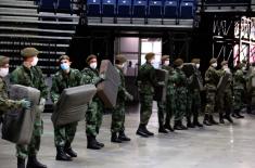 Minister Vulin in the Štark Arena: All members of the military are doing their best to help their country now when it is most needed