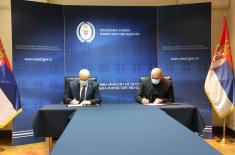 Agreement on cooperation between Ministry of Defence and Provincial Institute for Sports and Sports Medicine of Vojvodina