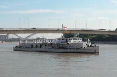 Cadets on board Kozara to Budapest