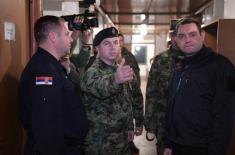 Minister Vulin visits the Combined Military and Police Force