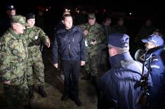Minister Vulin visits the Combined Military and Police Force