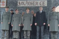 December class of soldiers took the oath