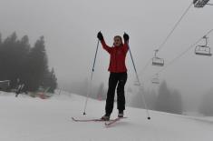 Preparations of the military skiers for the Winter Military Olympics