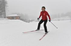 Preparations of the military skiers for the Winter Military Olympics