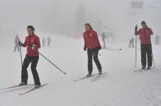 Preparations of the military skiers for the Winter Military Olympics