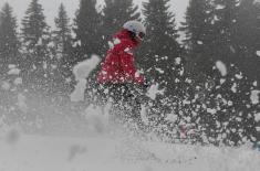 Preparations of the military skiers for the Winter Military Olympics