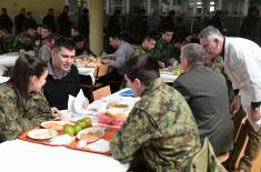 Defence Minister pays unannounced visits to 204th Aviation Brigade and Military Academy