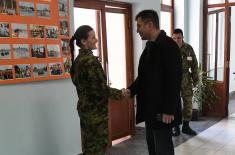 Defence Minister pays unannounced visits to 204th Aviation Brigade and Military Academy