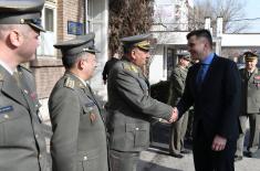 Minister Đorđević and General Diković Visited the Injured Members of the Serbian Armed Forces