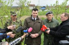 Djordjevic, Dikovic and Zivak at aircraft crash site