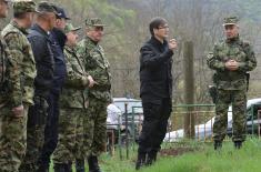 Obilazak Zajedničkih snaga i baza u Kopnenoj zoni bezbednosti