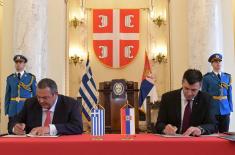 Meeting of Serbian and Greek Defence Ministers