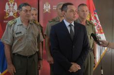 Minister Vulin in the Training Command of Serbian Armed Forces