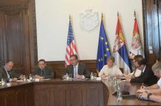 President Vučić Received the Delegation of the Armed Forces of the United States of America