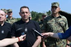 Unannounced Visit from the Minister of Defence to the Training Ground “Peskovi” 