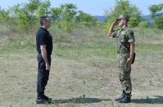 Unannounced Visit from the Minister of Defence to the Training Ground “Peskovi” 