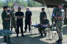 Unannounced Visit from the Minister of Defence to the Training Ground “Peskovi” 