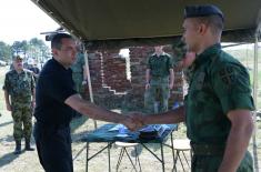 Unannounced Visit from the Minister of Defence to the Training Ground “Peskovi” 