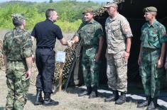 Unannounced Visit from the Minister of Defence to the Training Ground “Peskovi” 