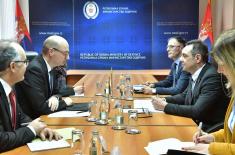 Meeting of the Minister of Defence with the Ambassador of France