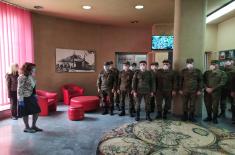 Members of the Russian expert teams visit the Military Museum
