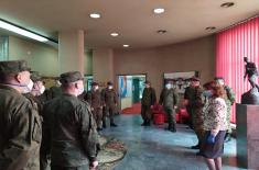 Members of the Russian expert teams visit the Military Museum