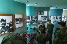 Members of the Russian expert teams visit the Military Museum