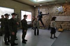 Members of the Russian expert teams visit the Military Museum