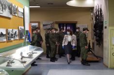 Members of the Russian expert teams visit the Military Museum