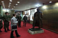 Members of the Russian expert teams visit the Military Museum