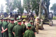 Rekonstrukcija puta na Goliji sa pripadnicima Oružanih snaga Ruske Federacije