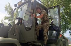 Road reconstruction on Golija Mountain with members of Russian Armed Forces