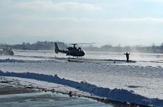 Letačka obuka na helikopterima u 98. vazduhoplovnoj brigadi