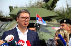 Predsednik Vučić: Republika Srbija je policijski i vojno neuporedivo snažnija nego što je bila u poslednjih 30 godina  