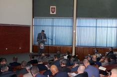 Participants in the NATO Defence College visit Military Academy