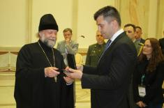 Medal for strengthening military cooperation with Belarus presented to Minister Djordjevic