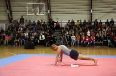 Corporal Srdjan Ristic broke the world record for push-ups