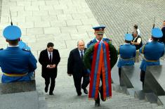 President of the Republic of Armenia laid a wreath at the Monument to the Unknown Hero on Mt. Avala